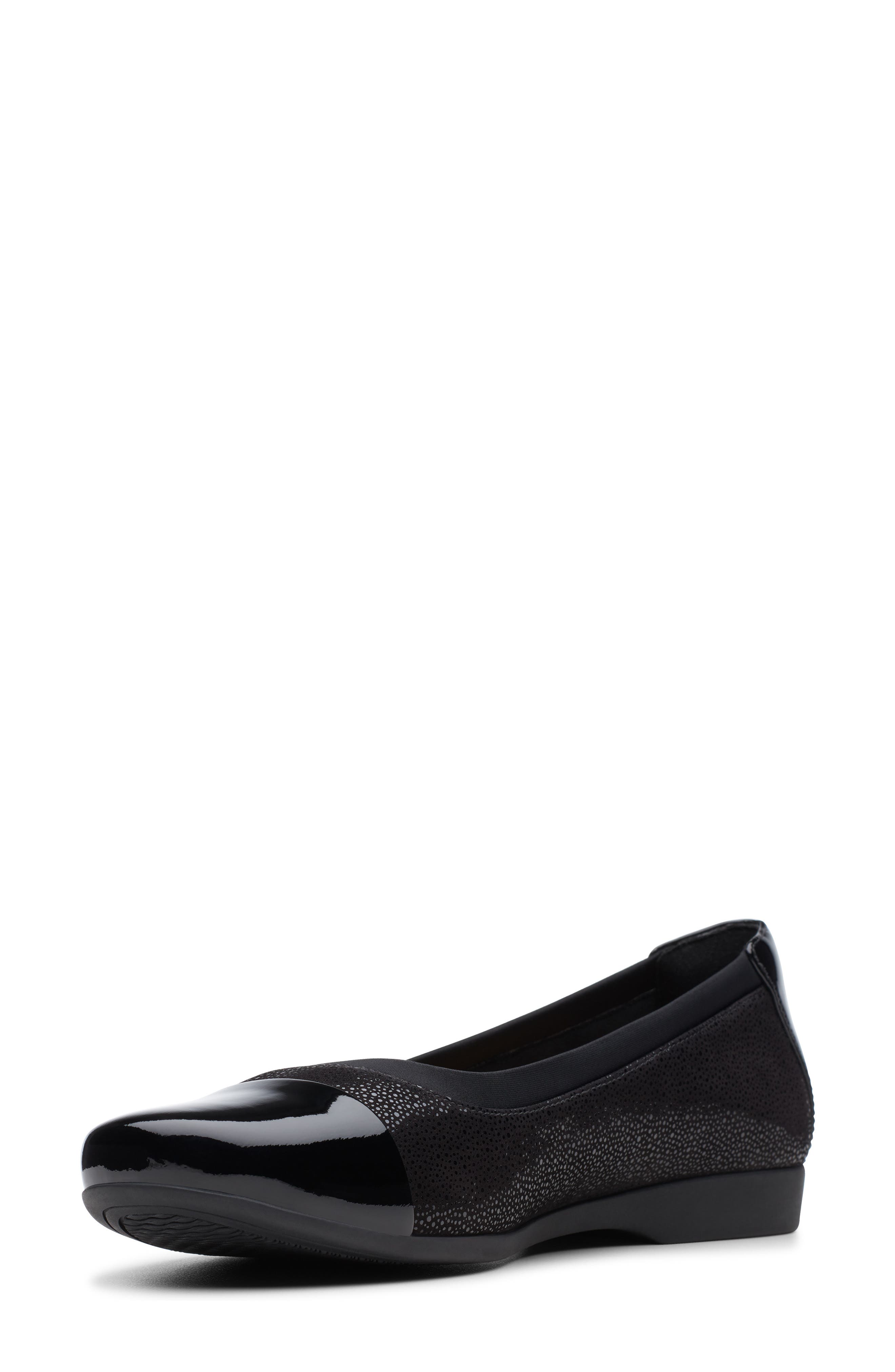 Un Darcey Cap Flat, Alternate, color, BLACK/ BLACK LEATHER
