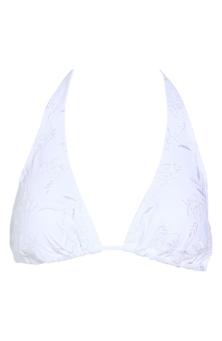 Tommy Bahama Eyelet Hideaway Halter Bikini Top, Alternate, color,