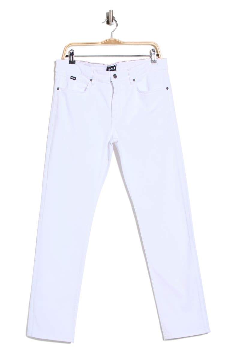 Delaware Slim Leg Jeans, Alternate, color, WHITE