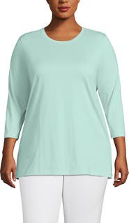 Lands' End 3/4 Sleeve Cotton Supima Tunic
