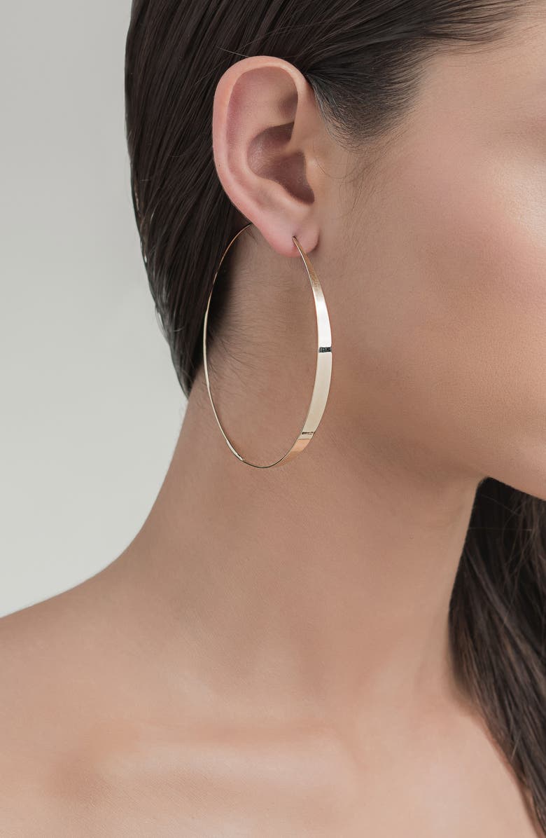 LANA 14K Gold XL Glam Hoops, Alternate, color, Yellow Gold