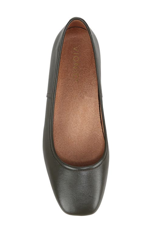Vionic Orinda Square Toe Flat In Dark Khaki