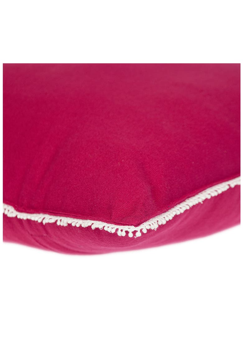 Crochet Dot Throw Pillow, Alternate, color, PINK