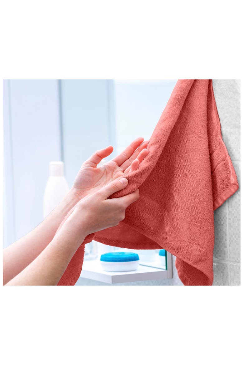 Ringspun 6-Piece Bath Towel Set, Alternate, color, CORAL