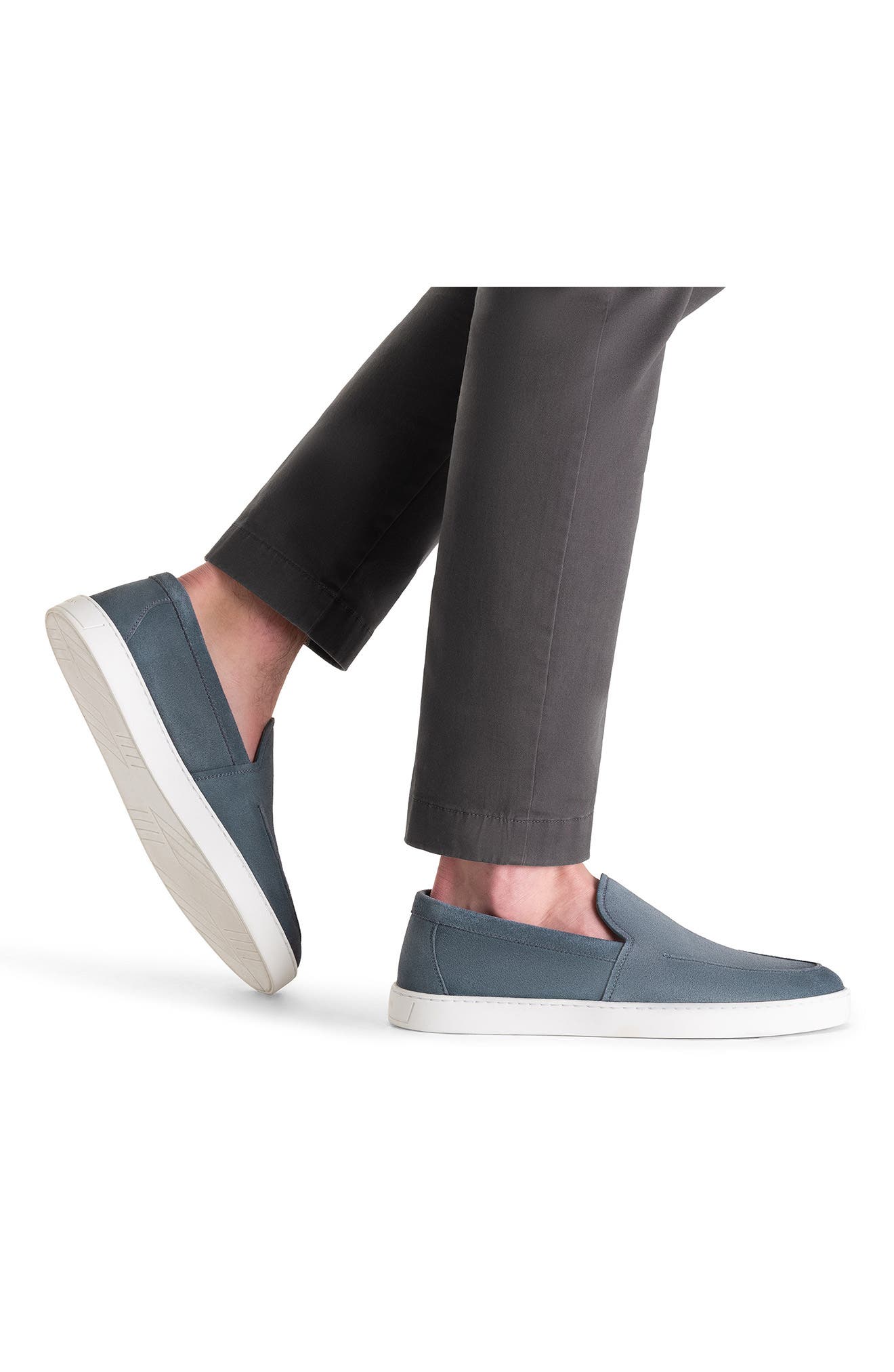 Magnanni Lawford Venetian Loafer Sneaker, Alternate, color, Cloud Suede