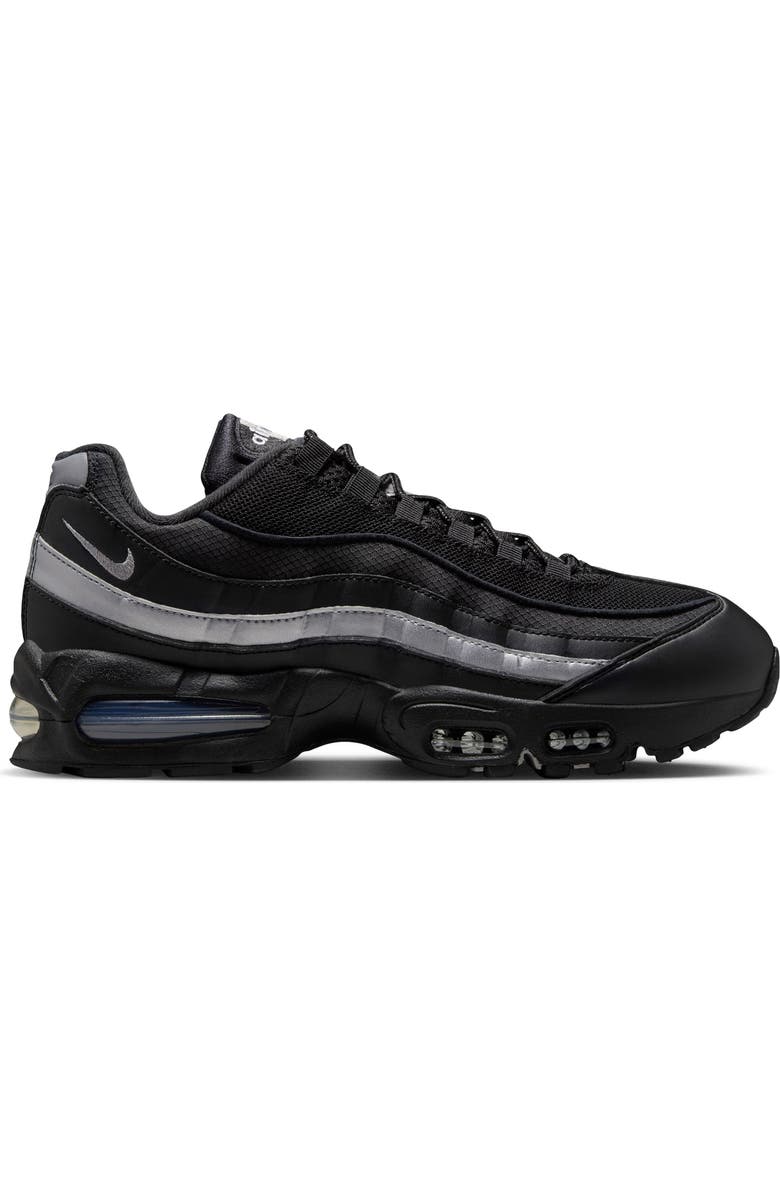 Nike Air Max 95 Sneaker, Alternate, color, Black/ Metallic Silver
