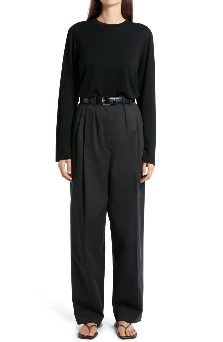 The Row Sherman Long Sleeve Light Jersey Top, Alternate, color,