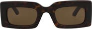McQueen 50mm Rectangular Sunglasses