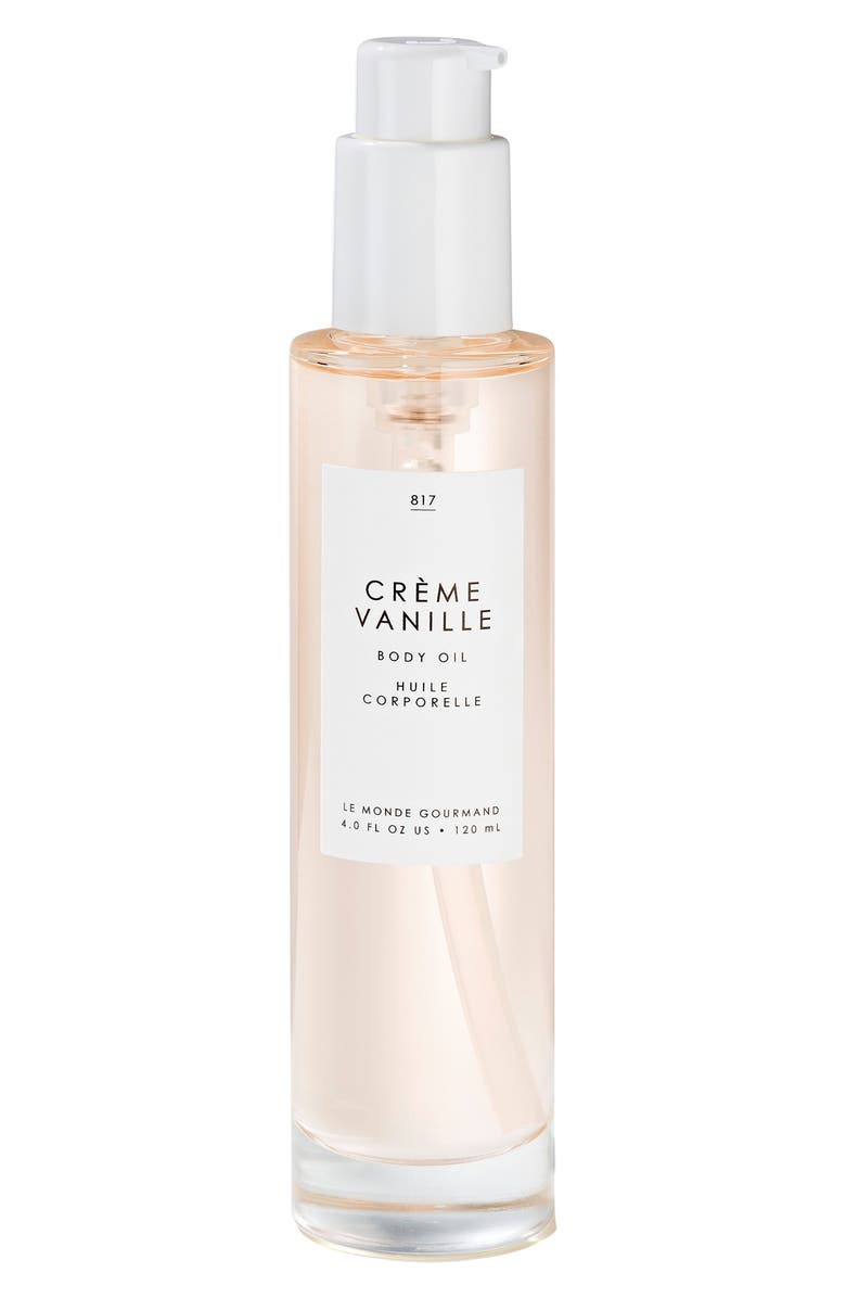 LE MONDE GOURMAND Crème Vanille Body Oil, Main, color, 