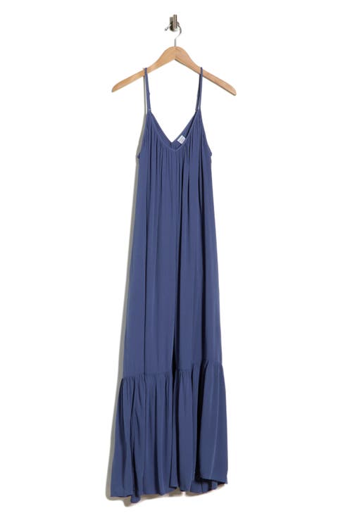 Ruffle Hem Gauze Maxi Slipdress (Plus)