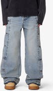 mnml Offset Button Baggy Jeans