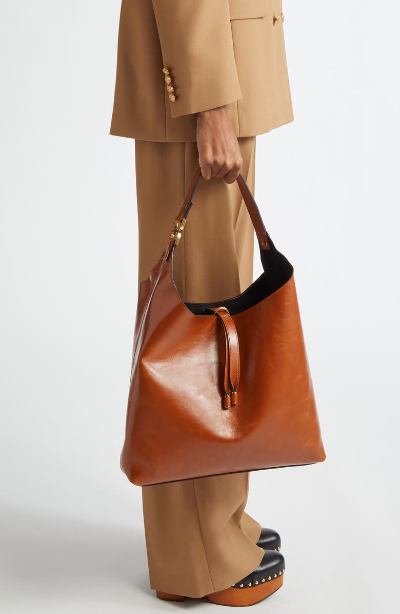 Chloé Large Marcie Leather Hobo Bag, Alternate, color,