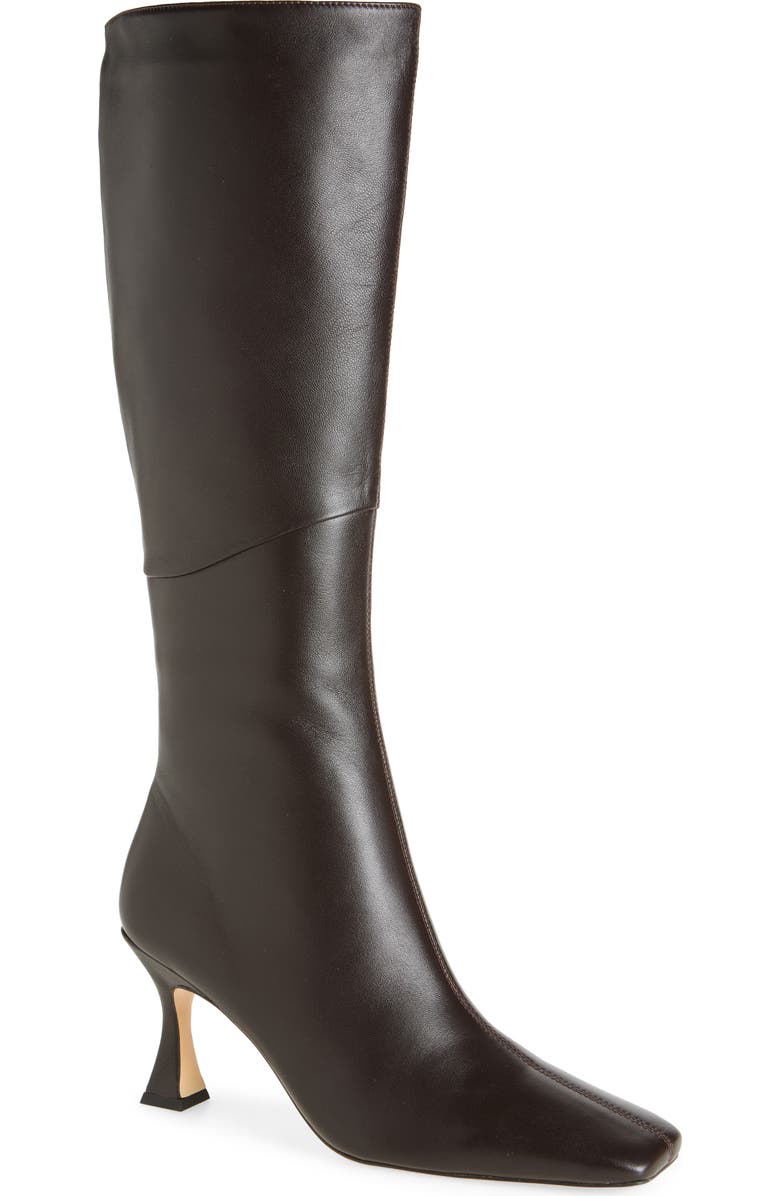 Tony Bianco Fantasy Knee High Boot, Main, color, Chocolate Nappa