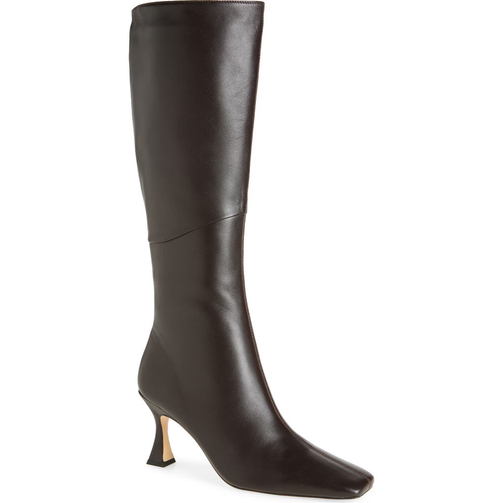 Tony Bianco Fantasy Heeled Boot In Chocolate Nappa