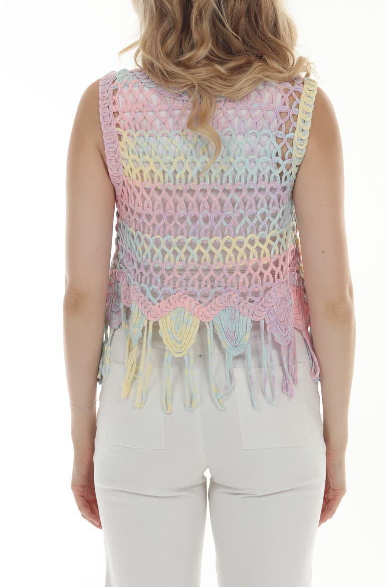 Crochet Fringe Tank, Alternate, color, PURPLE MULTI