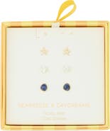 Leith Seabreeze & Daydreams Set of 3 Fish Stud Earrings