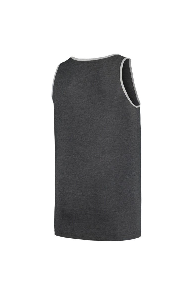 PROFILE Men's Profile Heather Charcoal Cleveland Guardians Big & Tall Arch Over Logo Tank Top, Alternate, color, Heather Charcoal