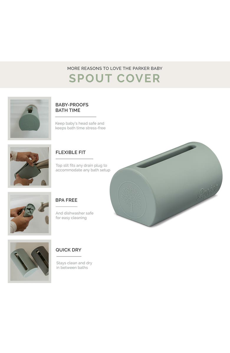 Parker Baby Co. Bath Spout Cover, Alternate, color, Smoke