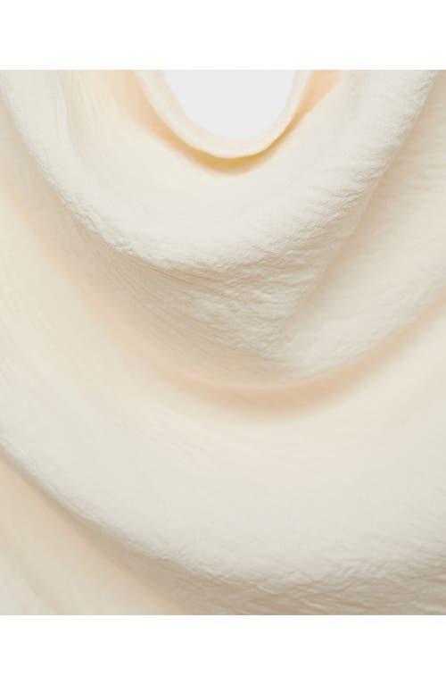 MANGO MANGO ASYMMETRIC OFF THE SHOULDER RUCHED TOP 