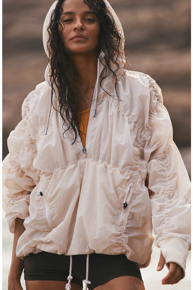 FP Movement FP Light Packer Water Resistant Hiking Pullover, Alternate, color, BLEACHED CLAY