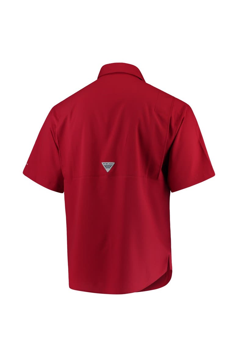 Men's Columbia Crimson Alabama Crimson Tide PFG Tamiami Shirt, Alternate, color, Crimson