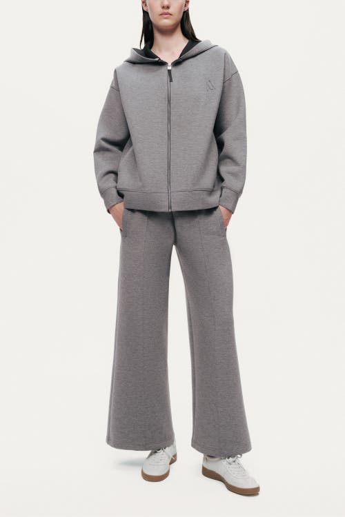 Nocturne Relaxed Wide-leg Track Pants In Gray