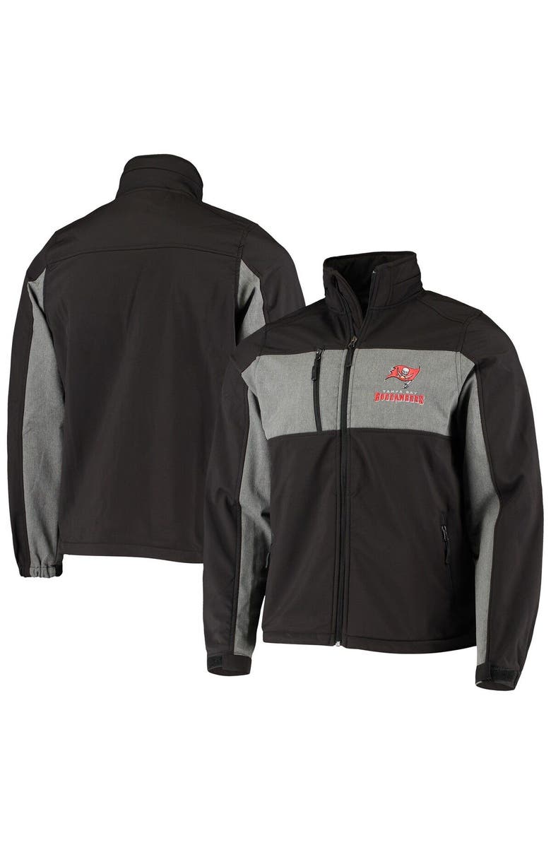 DUNBROOKE Men's Dunbrooke Black Tampa Bay Buccaneers Circle Zephyr Softshell Full-Zip Jacket, Alternate, color, Black