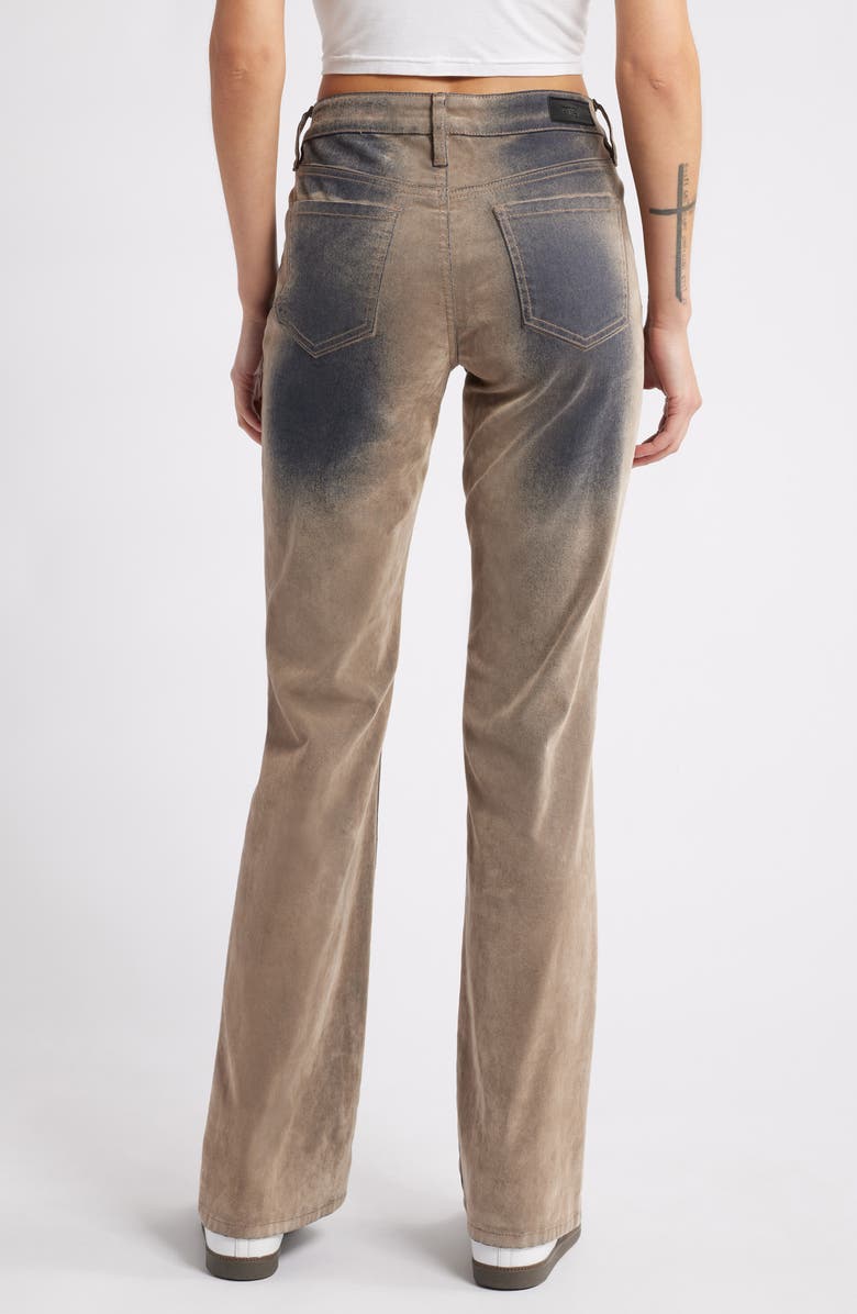 PTCL Flocked Bootcut Jeans, Alternate, color, Brown