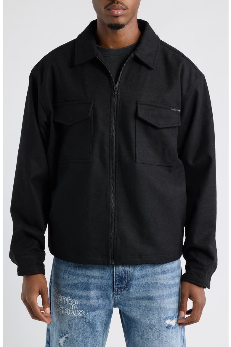 Amalfi Wool Jacket, Alternate, color, BLACK