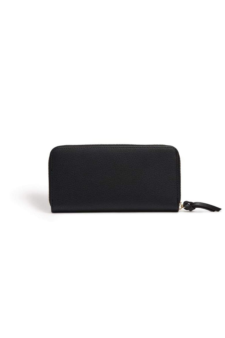 Serene Vegan Zip Around Wallet, Alternate, color, Black