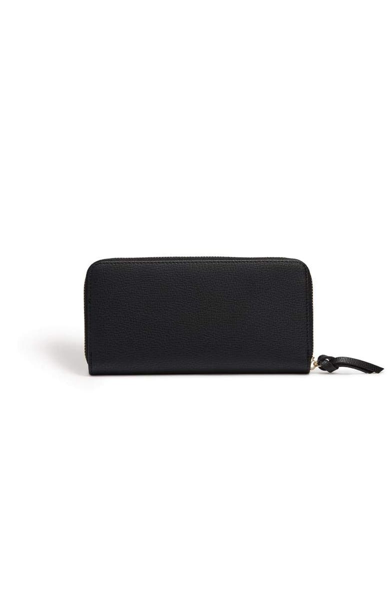 LaBante London Serene Vegan Zip Around Wallet, Alternate, color, Black