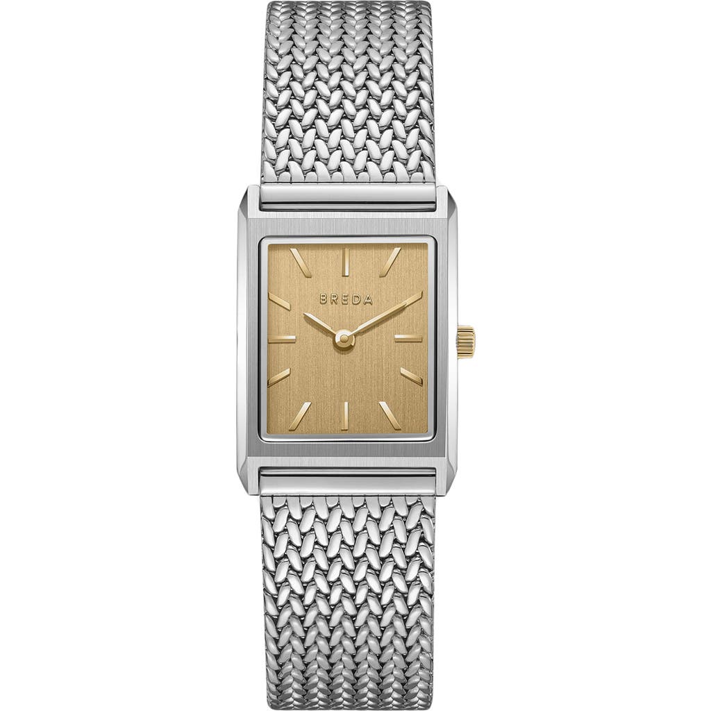 Breda Virgil Tethered Mesh Strap Watch, 20mm