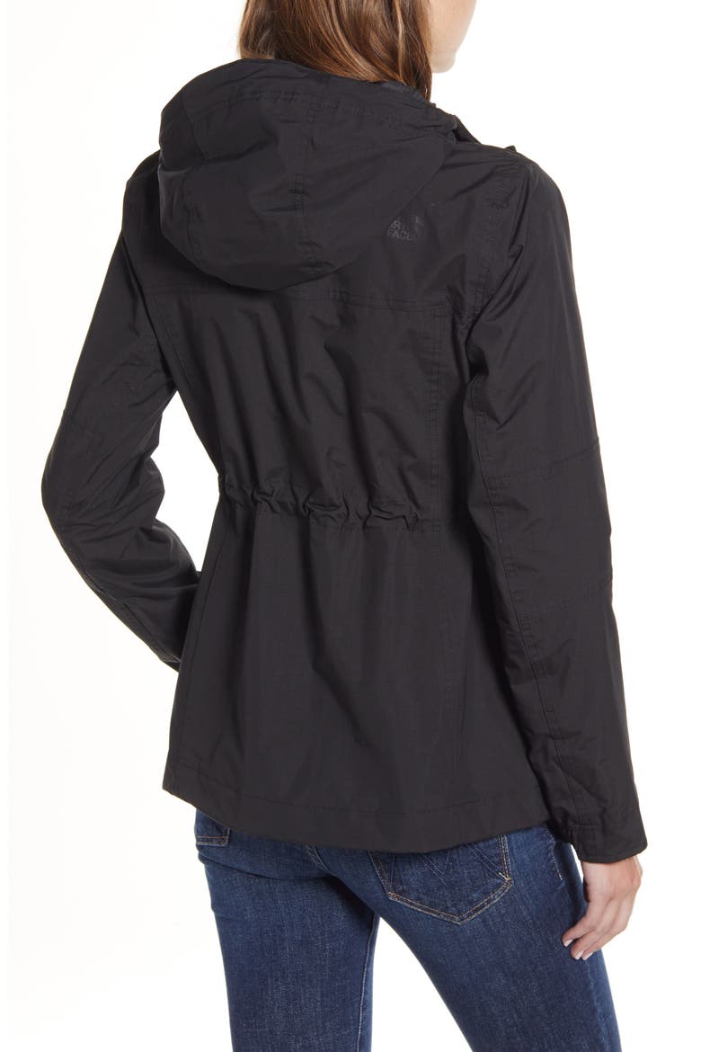 Zoomie Zoomie Hooded Waterproof Raincoat, Alternate, color, TNF BLACK