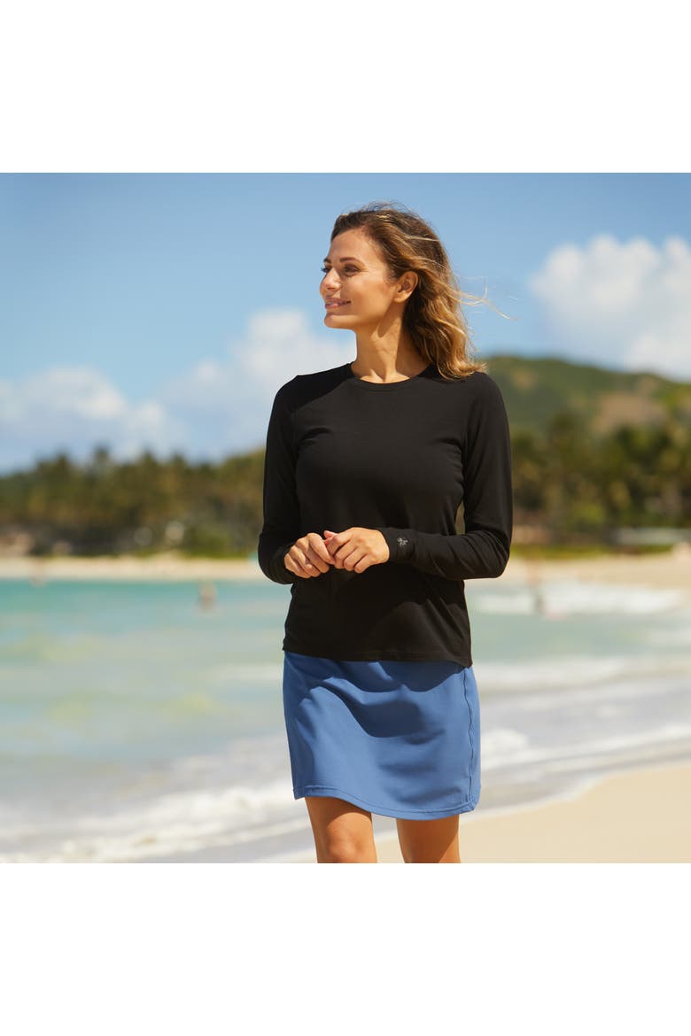 Long Sleeve Everyday Tee, Alternate, color, Black