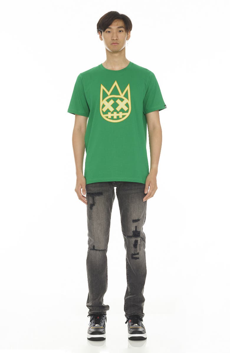 Cult of Individuality Rocker Rip & Repair Slim Straight Leg Jeans, Alternate, color, 