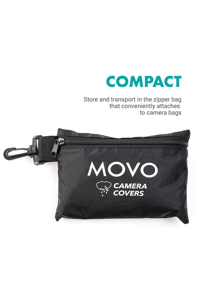 MOVO CRC11 Storm Raincover Protector for DSLR Cameras, Lenses, Photographic Equipment, Alternate, color, Black