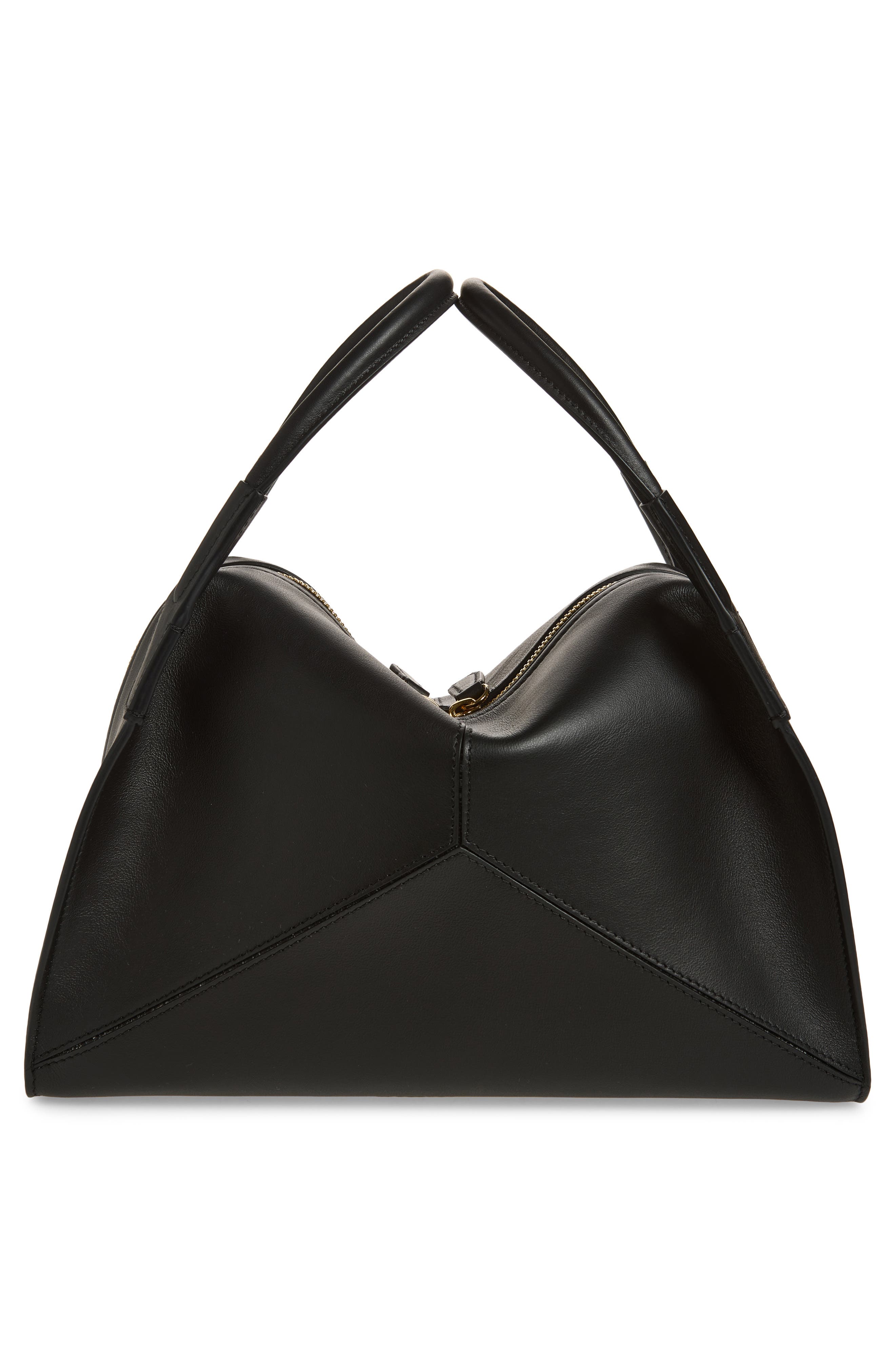 Victoria Beckham The Plié Top Handle Bag, Alternate, color, Black