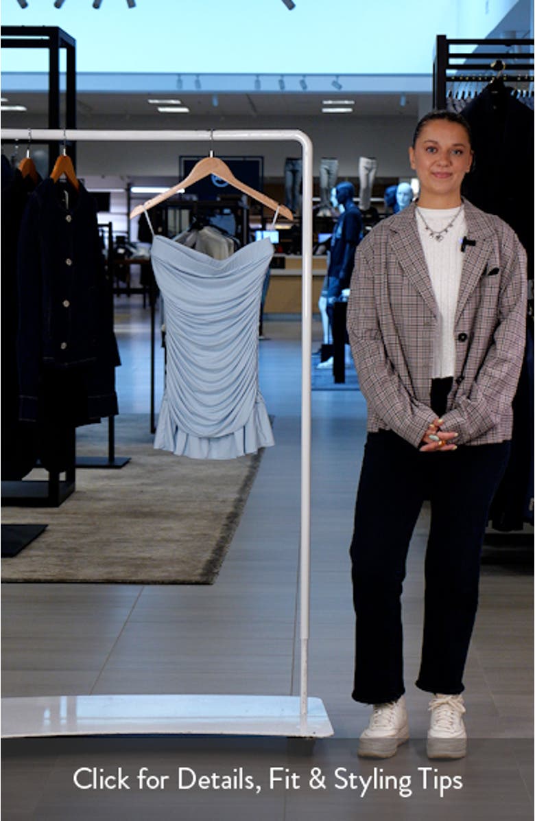 Strapless Ruffle Minidress, sales video thumbnail