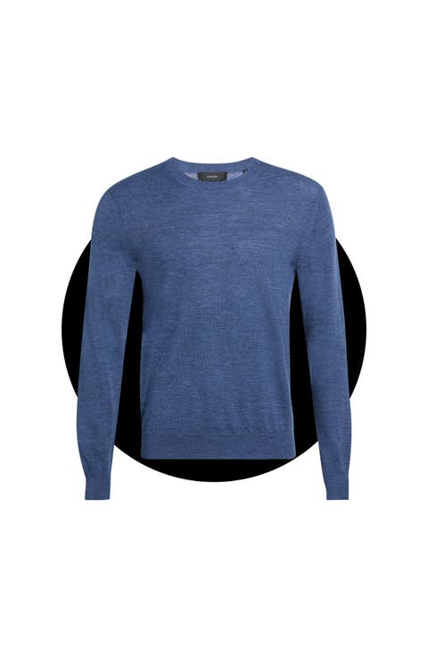 Men's Crewneck Merino Wool Sweater