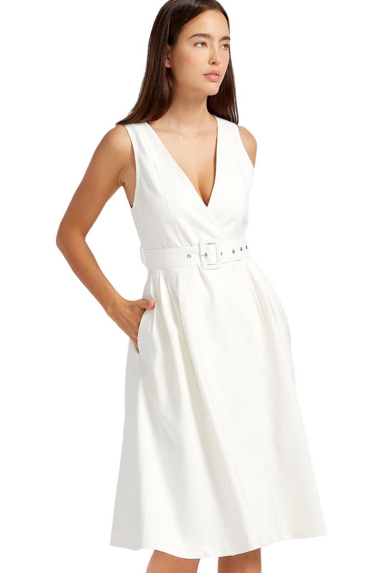 Miss Independence Midi Dress, Alternate, color, White