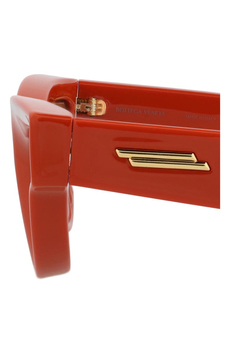 Bottega Veneta 53mm Cat Eye Sunglasses, Alternate, color, Orange Orange Brown