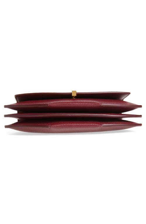 Savette The Florence Leather Clutch In Wine