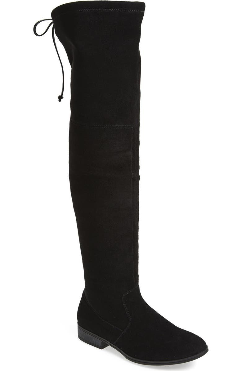 Sole Society 'Valencia' Over the Knee Boot, Main, color, Black Suede