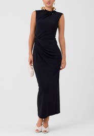 RACHEL Rachel Roy Daria High Neck Sleeveless Midi Dress