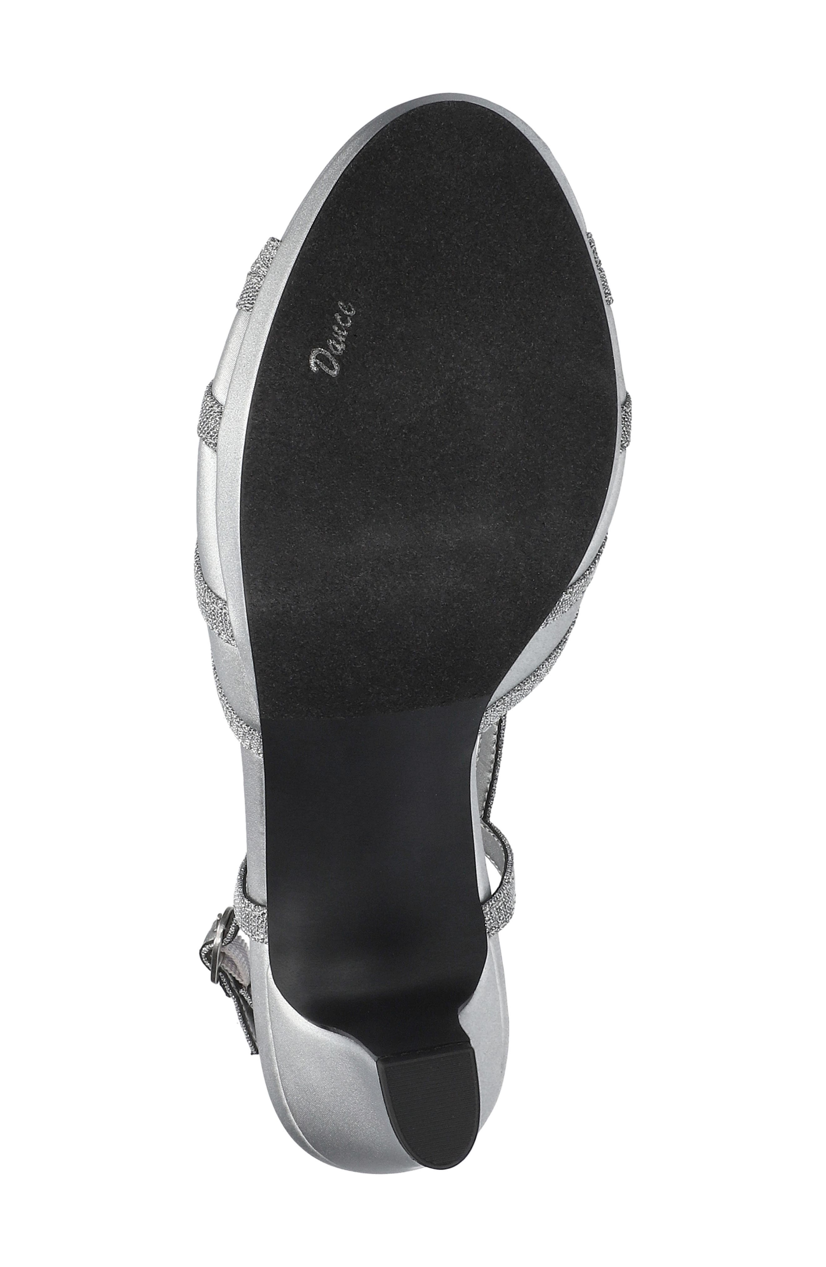 Nell Sandal, Alternate, color, SILVER SATIN