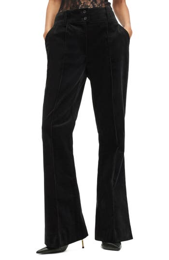 Allsaints Sevenh Corduroy Flare Pants In Black