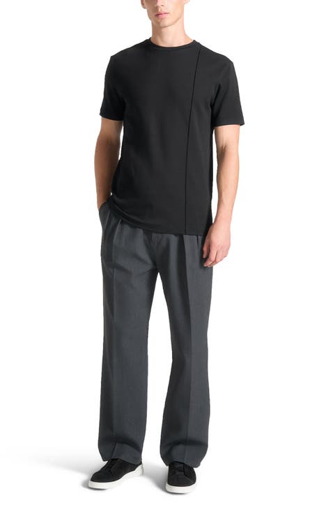 Regular Fit Cotton T-Shirt with Pintuck