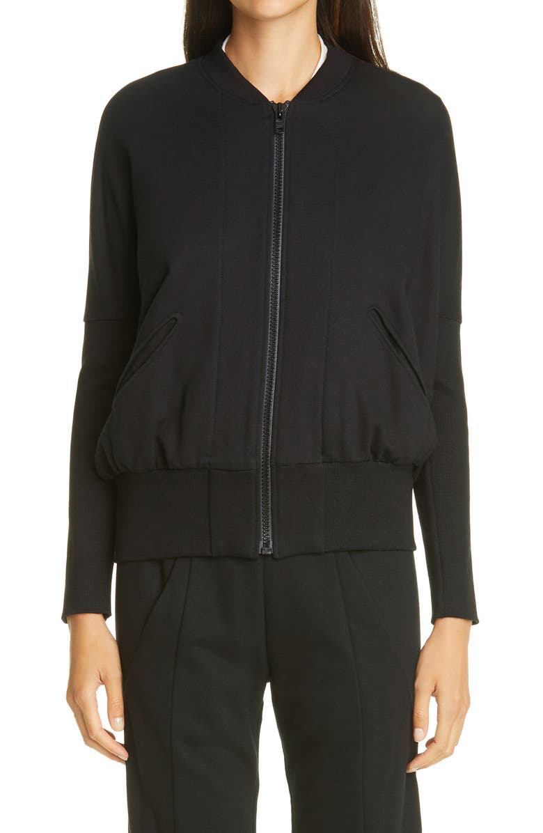 Zero + Maria Cornejo Koya Cotton Bomber Jacket, Main, color,
