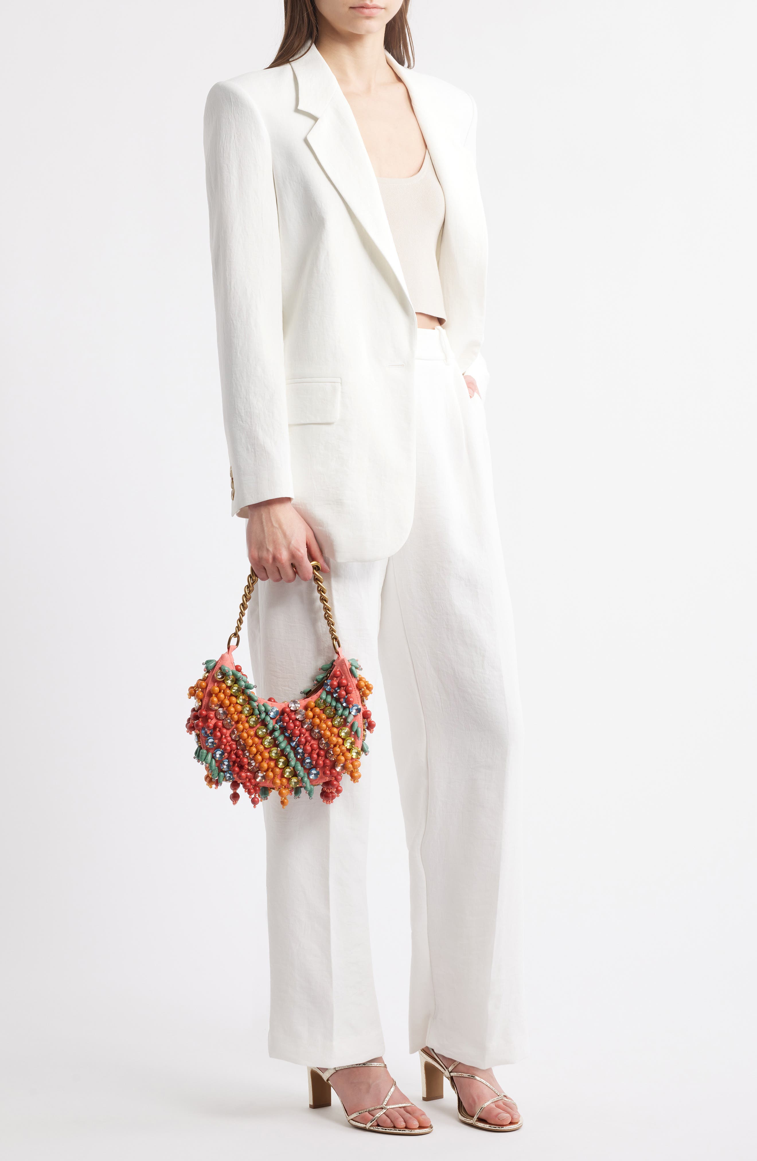 Kurt Geiger London Small Chelsea Embellished Hobo Bag, Alternate, color, 