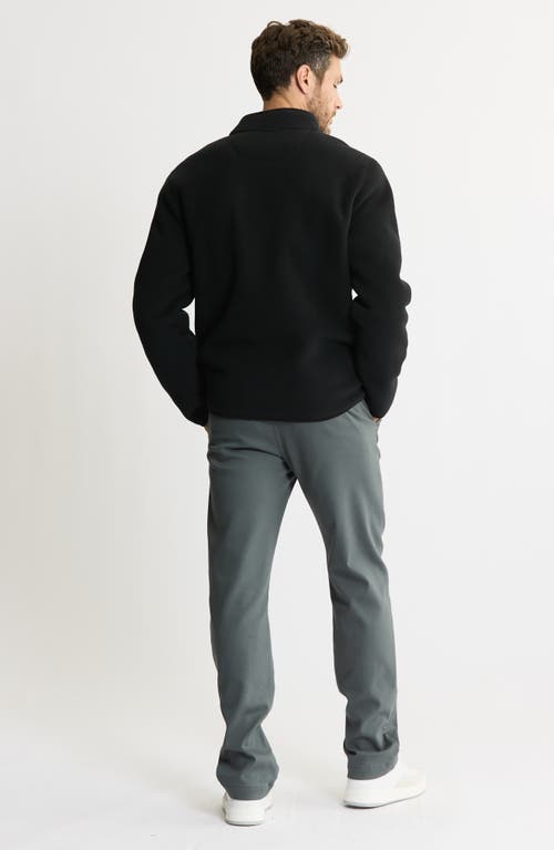 Jachs Quarter Zip Fleece Pullover In Black